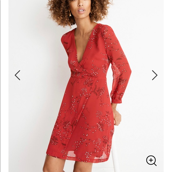 NWT Madewell Hazelwood front wrap mini dress - Picture 2 of 8